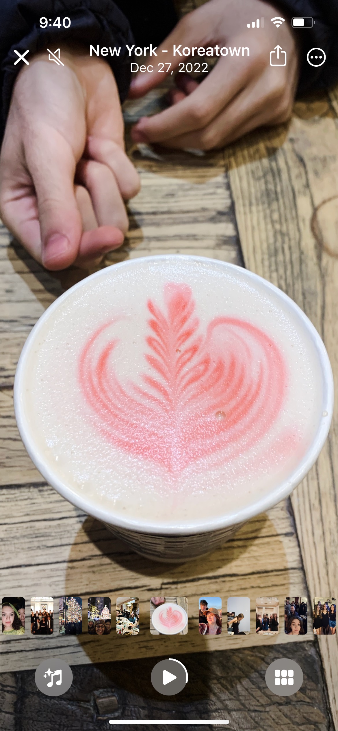 Rose latte